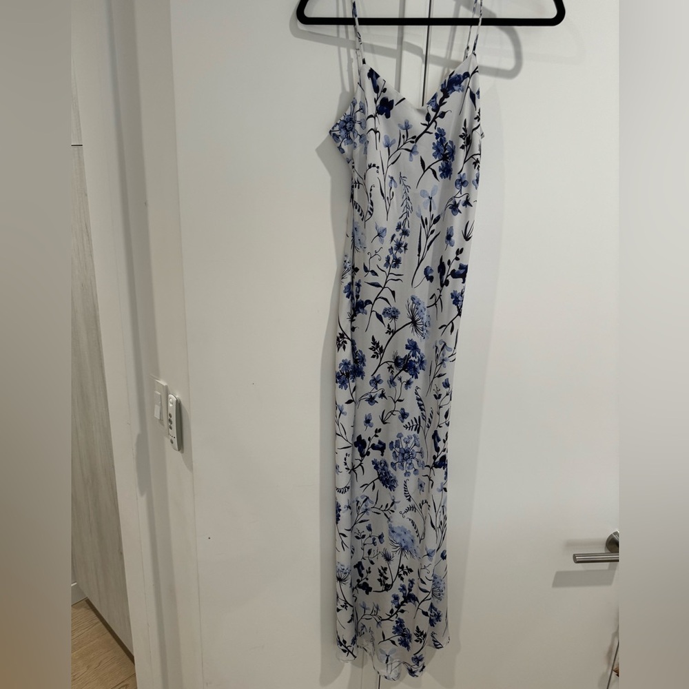 Favorite Daughter Blue and White Floral Maxi Dress